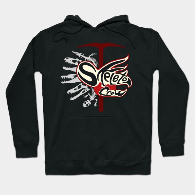 Logo - Red 4 Hoodie by SkeleCrewPaleo